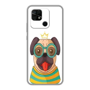 Бампер для Xiaomi Redmi 10C с картинкой "Песики" (Собака Король)