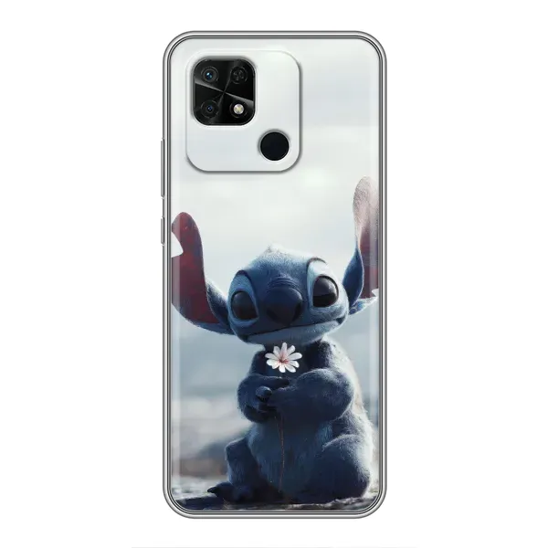 Чохол з малюнком «Стіч з квіткою» для Xiaomi Redmi 10C Чохол з малюнком «Стіч з квіткою» для Xiaomi Redmi 10C