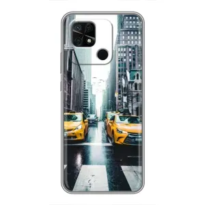 Силиконовый бампер (Работники) на Xiaomi Redmi 10C (Такси)