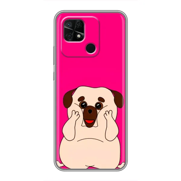 Чехол с рисунком «Веселый Мопсик» для Xiaomi Redmi 10C Чехол с рисунком «Веселый Мопсик» для Xiaomi Redmi 10C