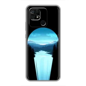 Летний Чехол на Xiaomi Redmi 10C (Синий Водопад)
