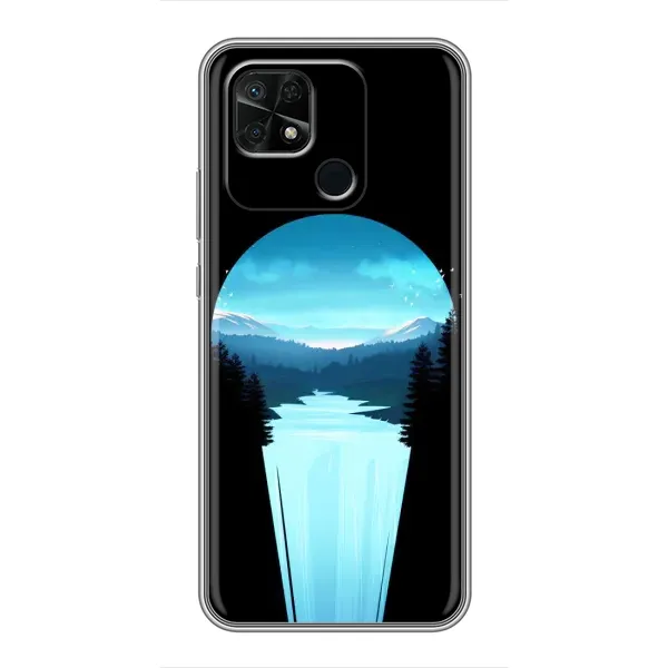 Чехол с рисунком «Синий Водопад» для Xiaomi Redmi 10C Чехол с рисунком «Синий Водопад» для Xiaomi Redmi 10C