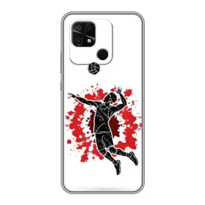 Чехлы с принтом Спортивная тематика для Xiaomi Redmi 10C (Волейболист)