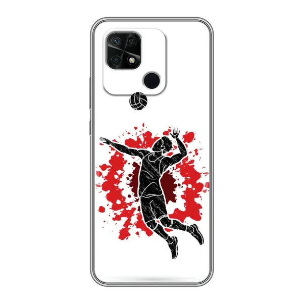 Чехол с рисунком «Волейболист» для Xiaomi Redmi 10C Чехол с рисунком «Волейболист» для Xiaomi Redmi 10C