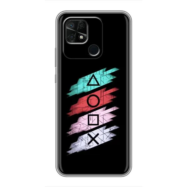 Чехол с рисунком «Значки Sony» для Xiaomi Redmi 10C Чехол с рисунком «Значки Sony» для Xiaomi Redmi 10C