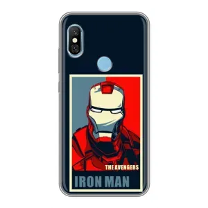 Чехол Супергерой Железный человек на Xiaomi Redmi 6 pro (Art Iron man)