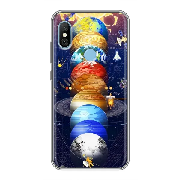 Чехол с рисунком «Арт планети» для Xiaomi Redmi 6 pro