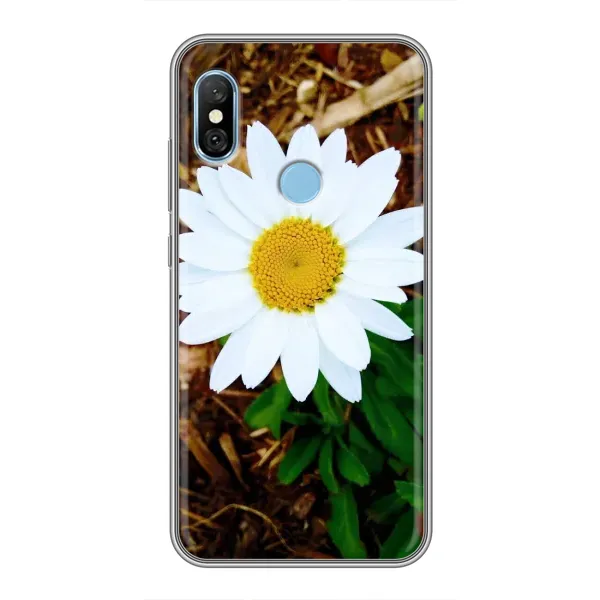 Чехол с рисунком «Белая ромашка» для Xiaomi Redmi 6 pro