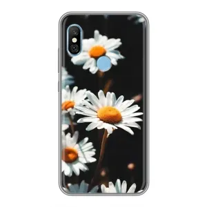Чехол с ромашками на Xiaomi Redmi 6 pro (Белые ромашки)