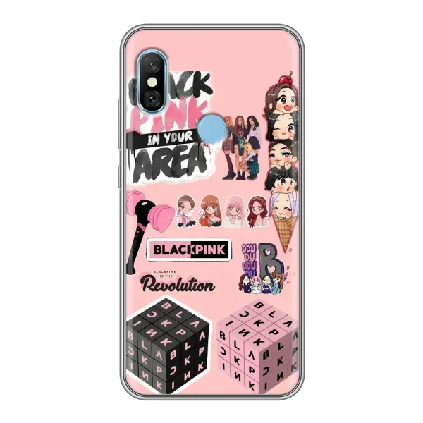 Чехол с рисунком «BLACK PINK коллаж» для Xiaomi Redmi 6 pro Чехол с рисунком «BLACK PINK коллаж» для Xiaomi Redmi 6 pro