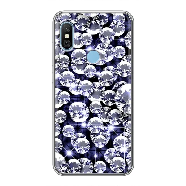 Чехол с рисунком «Бриллианты» для Xiaomi Redmi 6 pro Чехол с рисунком «Бриллианты» для Xiaomi Redmi 6 pro