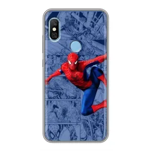 Силиконовый Чехол для Xiaomi Redmi 6 pro (Человек Паук)