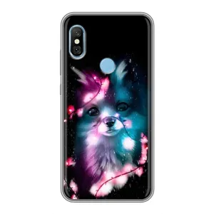 Чехол с Лисичкой для Xiaomi Redmi 6 pro (Черная Лиса)