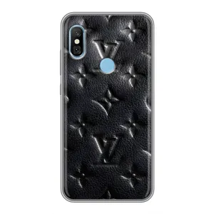 Текстурний Чохол Louis Vuitton для Редмі 6 Про (Чорний ЛВ)