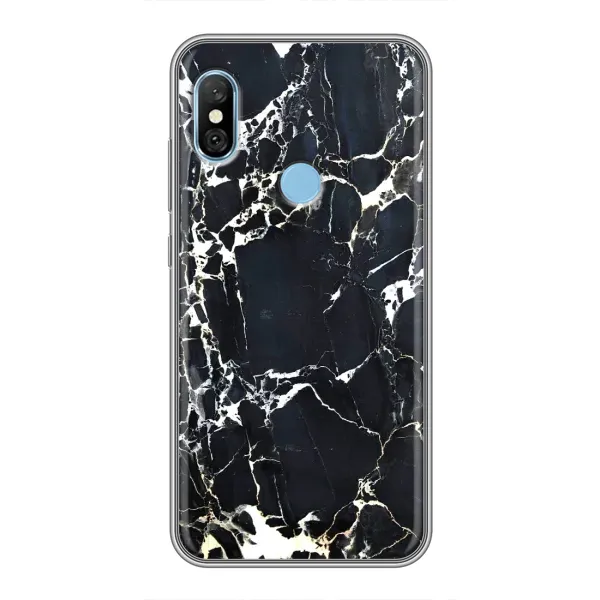 Чехол с рисунком «Чёрный мрамор» для Xiaomi Redmi 6 pro Чехол с рисунком «Чёрный мрамор» для Xiaomi Redmi 6 pro