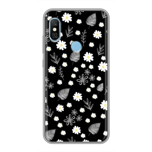 Чехол с рисунком «цветение на чорном» для Xiaomi Redmi 6 pro Чехол с рисунком «цветение на чорном» для Xiaomi Redmi 6 pro