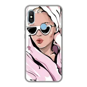 Чехол с картинкой Модные Девчонки Xiaomi Redmi 6 pro (Девушка в халате)