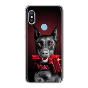 Чохол ДОБЕРМАН для Xiaomi Redmi 6 pro (Доберман злий)
