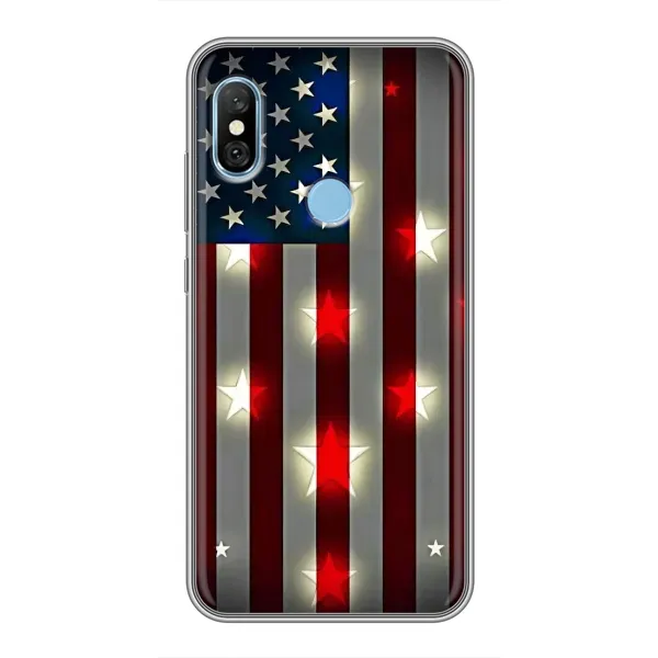 Чехол с рисунком «Флаг США 2» для Xiaomi Redmi 6 pro Чехол с рисунком «Флаг США 2» для Xiaomi Redmi 6 pro