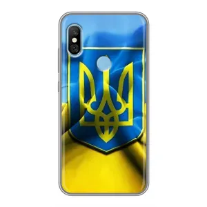 Чохол з картинкою (Патріотичний ГЕРБ) на Xiaomi Redmi 6 pro (Герб і Прапор України)