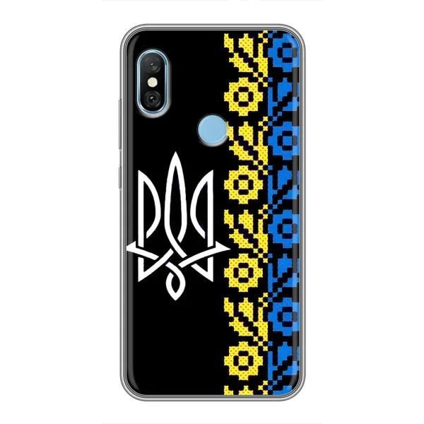 Чехол с рисунком «Герб и вышыванка» для Xiaomi Redmi 6 pro Чехол с рисунком «Герб и вышыванка» для Xiaomi Redmi 6 pro