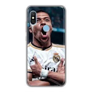 Чехол (TPU) с Футболистом на Xiaomi Redmi 6 pro (Гол Мбаппе)