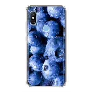 Чехол с изображением вкусной еды для Xiaomi Redmi 6 pro (Голубика)