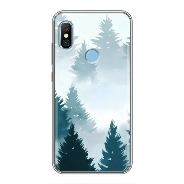 Чехол с рисунком «Горный лес» для Xiaomi Redmi 6 pro Чехол с рисунком «Горный лес» для Xiaomi Redmi 6 pro