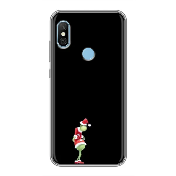 Чехол с рисунком «Гринч на чорном» для Xiaomi Redmi 6 pro Чехол с рисунком «Гринч на чорном» для Xiaomi Redmi 6 pro