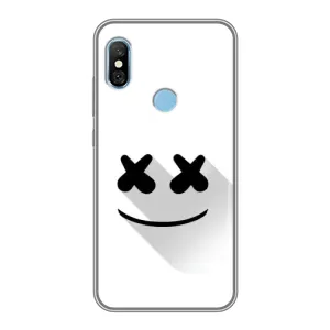 Силиконовые Чехлы (смешные стикеры) для Xiaomi Redmi 6 pro (Х-Х)