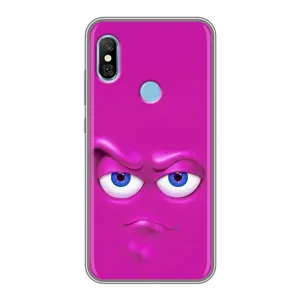 Силиконовые Чехлы (смешные стикеры) для Xiaomi Redmi 6 pro (Хитрая мордочка)