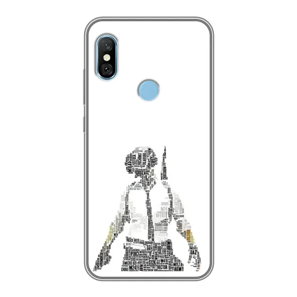 Чехол с рисунком «Из букв» для Xiaomi Redmi 6 pro Чехол с рисунком «Из букв» для Xiaomi Redmi 6 pro