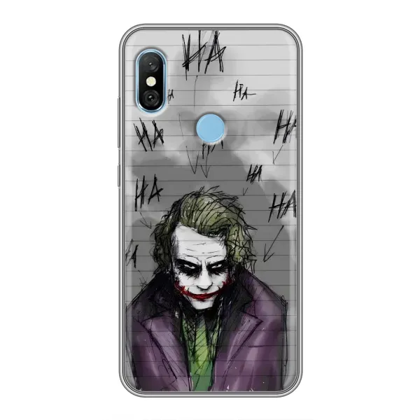 Чехол с рисунком «Joker клоун» для Xiaomi Redmi 6 pro Чехол с рисунком «Joker клоун» для Xiaomi Redmi 6 pro