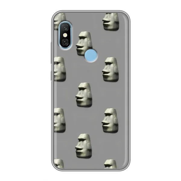 Чехол с рисунком «Каменное лицо» для Xiaomi Redmi 6 pro Чехол с рисунком «Каменное лицо» для Xiaomi Redmi 6 pro