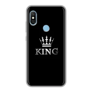 Чехол (Корона на чёрном фоне) для Редми 6 Про (KING)