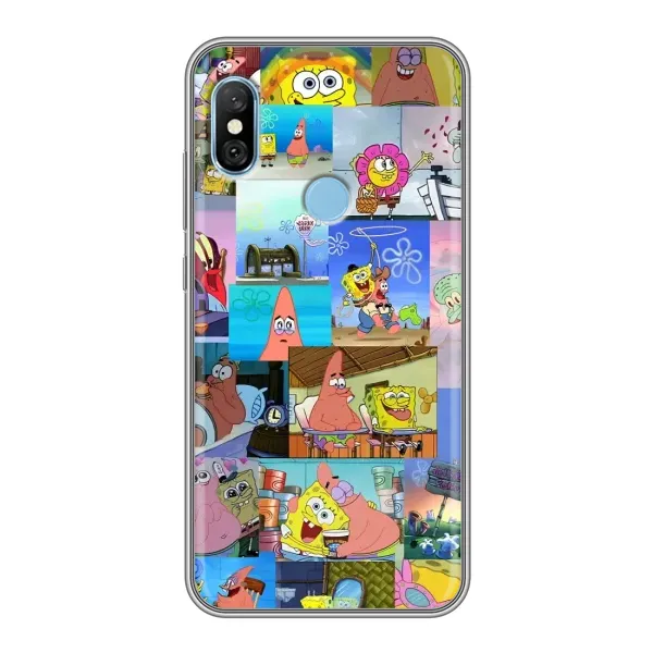 Чехол с рисунком «Комиксы Спанч Боб» для Xiaomi Redmi 6 pro Чехол с рисунком «Комиксы Спанч Боб» для Xiaomi Redmi 6 pro