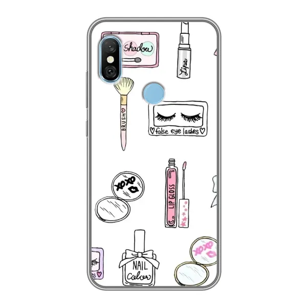 Чехол с рисунком «Косметика» для Xiaomi Redmi 6 pro Чехол с рисунком «Косметика» для Xiaomi Redmi 6 pro