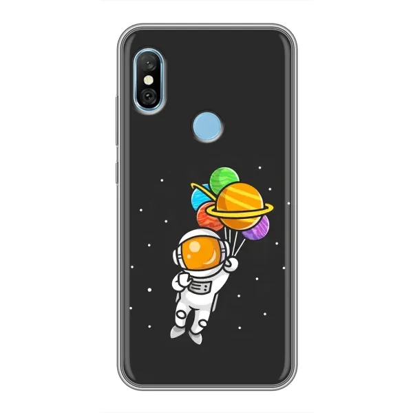Чехол с рисунком «Космонавт с шариками» для Xiaomi Redmi 6 pro Чехол с рисунком «Космонавт с шариками» для Xiaomi Redmi 6 pro