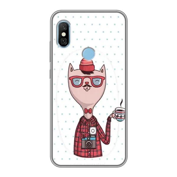 Чехол с рисунком «Кот аристократ» для Xiaomi Redmi 6 pro Чехол с рисунком «Кот аристократ» для Xiaomi Redmi 6 pro