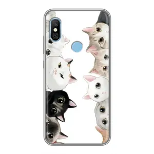 Силиконовый чехол с котиком для Xiaomi Redmi 6 pro (Коты)
