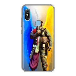 Чохол з картинкою (Патріотичний КОЗАК) на Xiaomi Redmi 6 pro (КОЗАК з крилами)