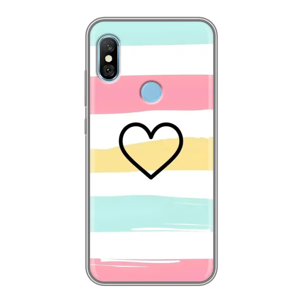 Чехол с рисунком «Красивое сердечко» для Xiaomi Redmi 6 pro Чехол с рисунком «Красивое сердечко» для Xiaomi Redmi 6 pro