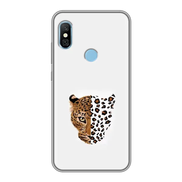 Чехол с рисунком «Леопард на белом» для Xiaomi Redmi 6 pro Чехол с рисунком «Леопард на белом» для Xiaomi Redmi 6 pro
