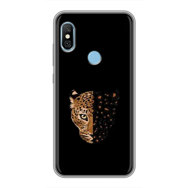 Чехол с рисунком «Леопард на черном» для Xiaomi Redmi 6 pro Чехол с рисунком «Леопард на черном» для Xiaomi Redmi 6 pro