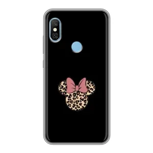 Чехол с леопардовым принтом на Xiaomi Redmi 6 pro (Леопардовая Минни)