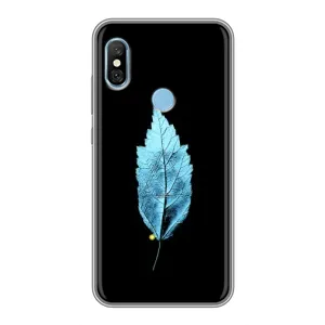 Чохол з картинками на чорному фоні для Xiaomi Redmi 6 pro (Листя)