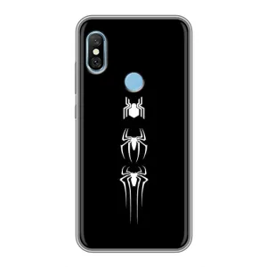 Чехол Супергерой Человека Паука на Xiaomi Redmi 6 pro (Лого паука)
