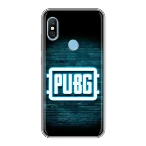 Чехол (TPU) с картинкой "Лого Пабг" на Редми 6 Про (Лого PUBG)