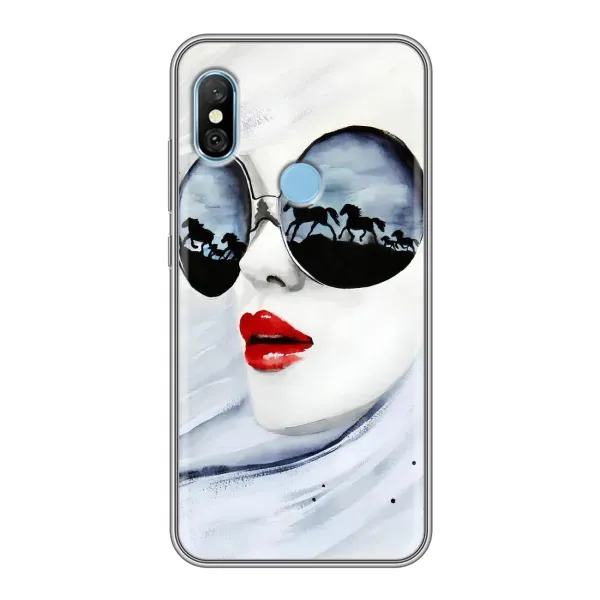 Чехол с рисунком «Любительница коней» для Xiaomi Redmi 6 pro