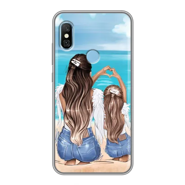 Чехол с рисунком «Мама и дочь» для Xiaomi Redmi 6 pro Чехол с рисунком «Мама и дочь» для Xiaomi Redmi 6 pro